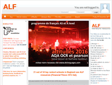 Tablet Screenshot of alevelfrench.com